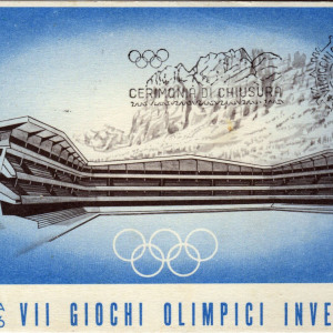 1956 Winter Olympics Postcard