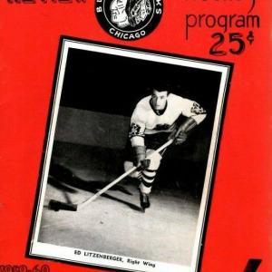 1959-60 Chicago Black Hawks program
