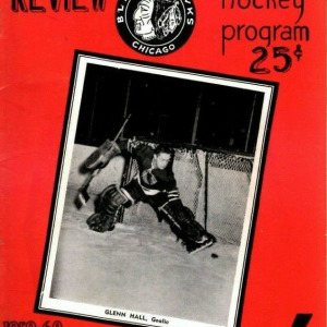 1959-60 Chicago Black Hawks program