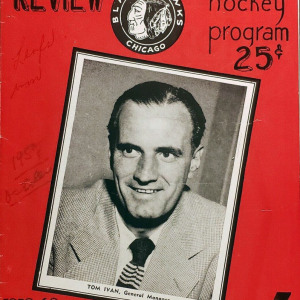 1959-60 Chicago Black Hawks program