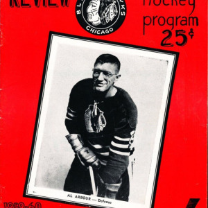 1959-60 Chicago Black Hawks program