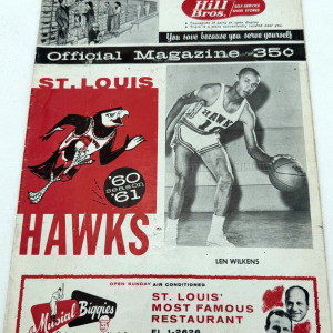 1960-61 St. Louis Hawks program