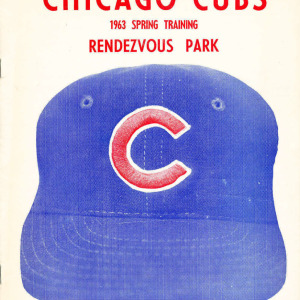 1963 Chicago Cubs spring training program