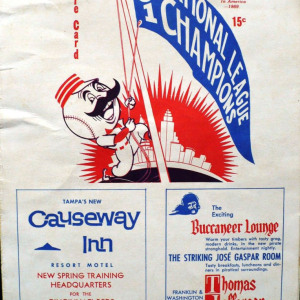 1962 Cincinnati Reds spring training program