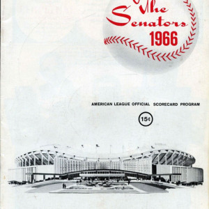 MLB Program: Washington Senators (1966)