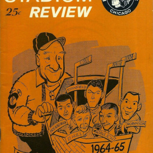 1964-65 Chicago Black Hawks program