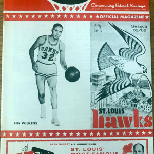 1965-66 St. Louis Hawks program