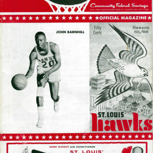 1965-66 St. Louis Hawks program