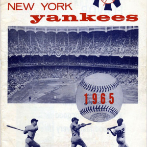 1965 New York Yankees program