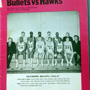 1966-67 Baltimore Bullets program
