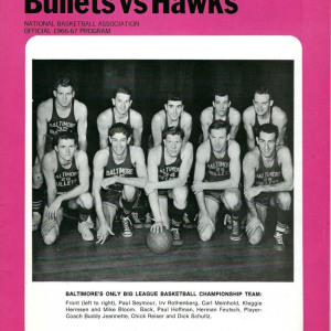 1966-67 Baltimore Bullets program