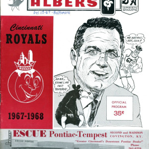 1967-68 Cincinnati Royals program