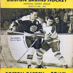 1968-69 Boston Bruins program
