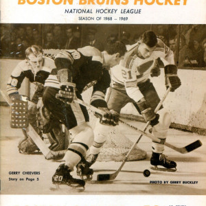 1968-69 Boston Bruins program