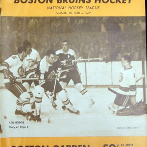 1968-69 Boston Bruins program