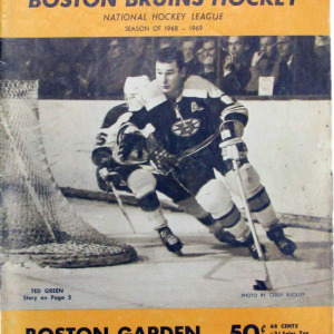 1968-69 Boston Bruins program
