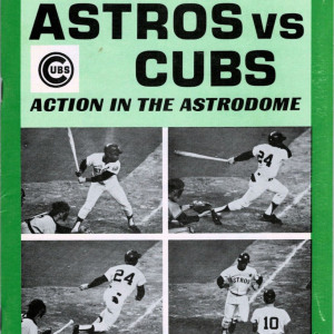 1968 Houston Astros program