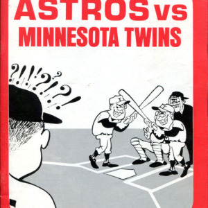 1968 Houston Astros program