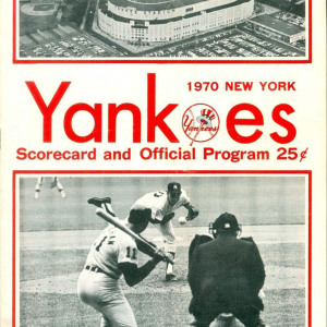 1970 New York Yankees program
