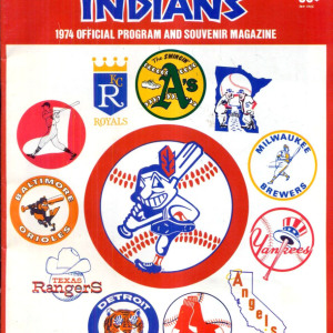 1974 Cleveland Indians program