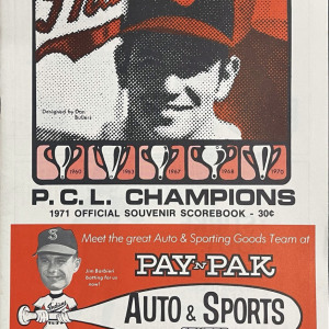 1971 Spokane Indians program
