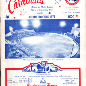 1977 St. Petersburg Cardinals program