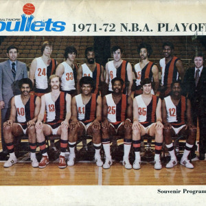 1971-72 Baltimore Bullets playoff program
