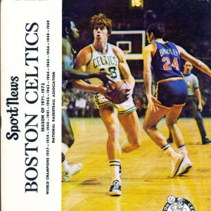 1971-72 Boston Celtics program