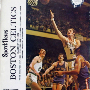 1971-72 Boston Celtics program