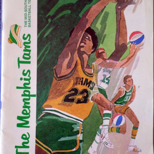 1972-73 Memphis Tams program