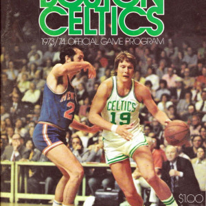 1973-74 Boston Celtics program
