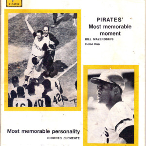 1976 Pittsburgh Pirates program