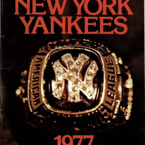 1977 New York Yankees program