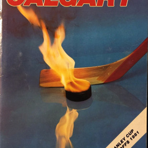 1981 Calgary Flames playoff program