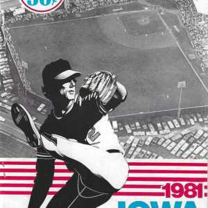 1981 Iowa Oaks MiLB program