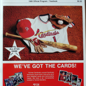 1989 St. Petersburg Cardinals program