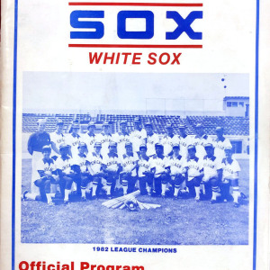 1983 Niagara Falls Sox program