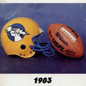 1983 Oakland Invaders media guide