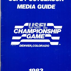 1983 USFL postseason media guide