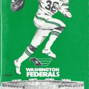 1983 Washington Federals media guide