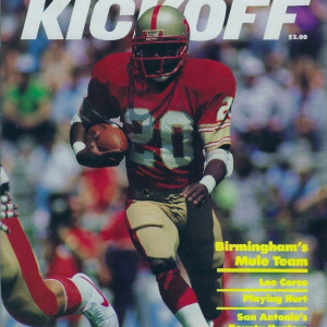 1985 USFL Kickoff Magazine program