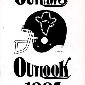 1985 Arizona Outlaws media guide