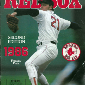 1986 Boston Red Sox program