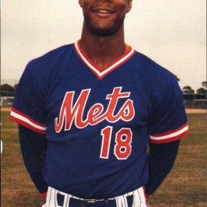1986 New York Mets Postcard - Darryl Strawberry