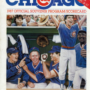 1987 Chicago Cubs program