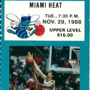 1988-89 Charlotte Hornets ticket