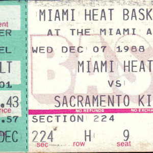 1988-89 Miami Heat ticket