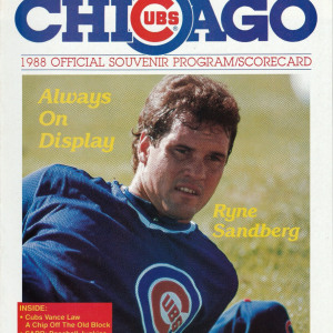1988 Chicago Cubs program