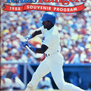 MLB Program: Texas Rangers (1988)