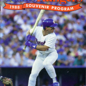 MLB Program: Texas Rangers (1988)